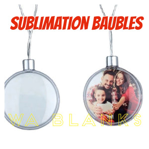 Sublimation baubles