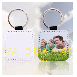 Keyring - PU LEATHER SQUARE